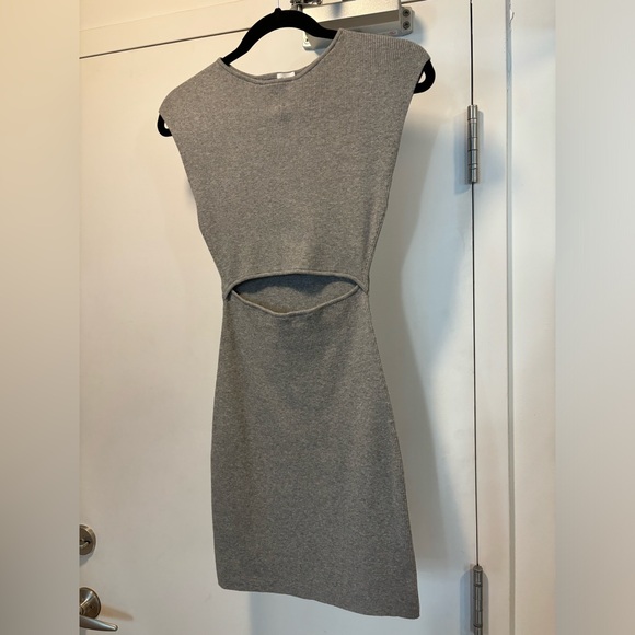 Grey Aritzia Knit Cutout Mini Dress - Picture 6 of 7